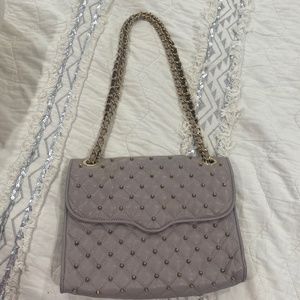Rebecca Minkoff Quilted Studded Affair Bag with Chain Strap